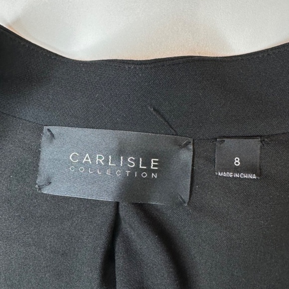 Carlisle Collection Black fitted blazer w/colorful appliqué flowers. Size 8 EUC - Picture 14 of 15